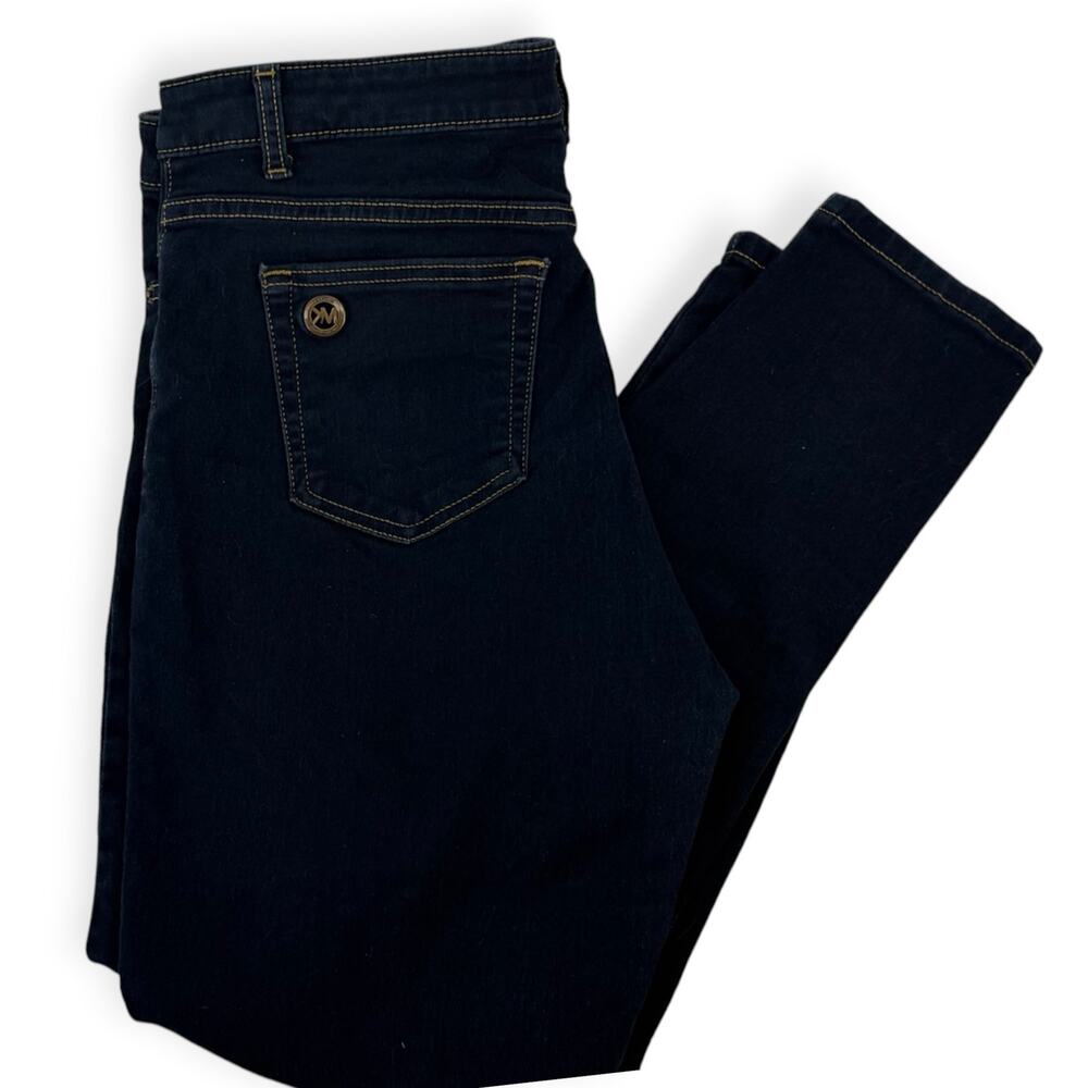 Michael Kors Izzy Cropped Skinny Jeans Women’s Size 10 Dark Wash Mid Rise Denim
